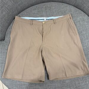 Peter Millar Men's Flat Front Tan Shorts